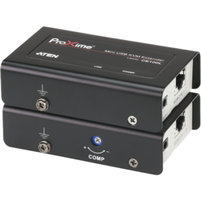 Extensor KVM USB | Acceso remoto PC | Hasta 100 m Cat5e | 1920×1200 | Protección ESD | Ajuste deskew