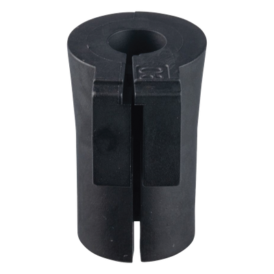Pasacable Grommet de Entrada de Cable Terminado, Sencillo y Pequeño, 0.24″-0.28″, Color Negro. Paquete de 12 Piezas