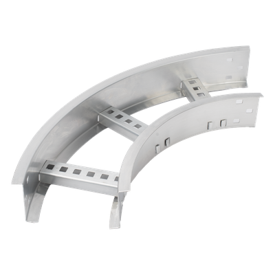Curva Horizontal de Aluminio de 90° Perfil Z / Peralte 3 1/4″ / Ancho 6″ / Radio 8″ / Incluye Tornillería (CHC90EZ314R8X6AK)