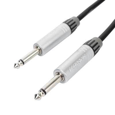 Cable de Audio | Plug 1/4 in a Plug 1/4 in Stereo | Carcasa Cromada | Conectores Seetronic | Longitud 3m