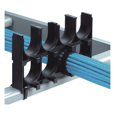 Espaciador de Cables de Nylon 6.6, Con 1 Espacio de 1.25 in (31.8 mm) de Diámetro, Color Negro, 1 Pieza