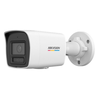 [ColorVu 3.0 + MD 3.0] Bala IP 2 Megapixel / Lente 2.8 mm / 30 mts IR + 30 mts Luz Blanca / Micrófono Integrado / Detección de Movimiento 3.0 / Exterior IP67 / WDR 120 dB / PoE / Micro SD