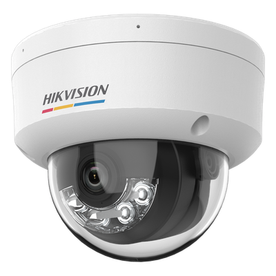 [ColorVu 3.0 + MD 3.0] Domo IP 6 Megapixel / Lente 2.8 mm / 30 mts IR + 30 mts Luz Blanca / Micrófono Integrado / Motion Detection 3.0 / Exterior IP67 / IK08 / dWDR / PoE / Micro SD