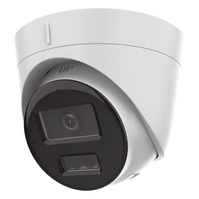 [SIN MARCA O LOGO][Dual Light] Turret IP 4 Megapixel / Lente 2.8 mm / 30 mts IR + 30 mts Luz Blanca / Micrófono Integrado / ACUSENSE Lite / Exterior IP67 / H.265 / PoE / ONVIF / Micro SD