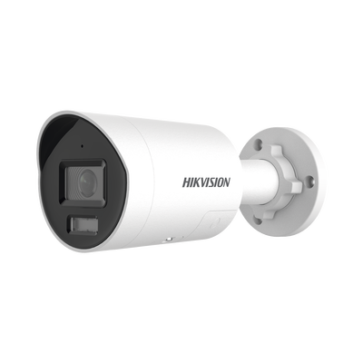 [Dual Light + ColorVu 3.0 + HikAI] Bala IP 8 Megapixel / Lente 2.8 mm / 40 mts IR + Luz Blanca / 2 Microfonos Integrados / Exterior IP67 / Estrobo Azul y Rojo / WDR 130 dB / ACUSENSE 3.0 / Metal / NEMA 4X / ACUSEEK