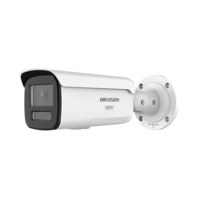 [Dual Light + ColorVu 3.0 + HikAI] Bala IP 8 Megapixel / Lente 4 mm / 60 mts IR + Luz Blanca / Exterior IP67 / WDR 130 dB / ACUSENSE 3.0 / Metal / NEMA 4X / ACUSEEK