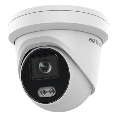 Turret IP 4 Megapixel / Imagen a color 24/7 / Lente 4 mm / Luz Blanca 40 mts / Exterior IP67 / Micrófono Integrado / WDR 120 dB / Audio y Alarma / Onvif / MicroSD