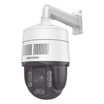 [PROTECCIÓN ACTIVA] Domo PTZ IP 4 Megapixel / 32X Zoom / 200 mts IR / Potente Alerta Audible y Luz Estroboscópica hasta 100 Metros / ACUSENSE / IP67 / IK10 /  / Autoseguimiento 2.0 / Hi-PoE / DARKFIGHTER / Rapid Focus / Micro SD