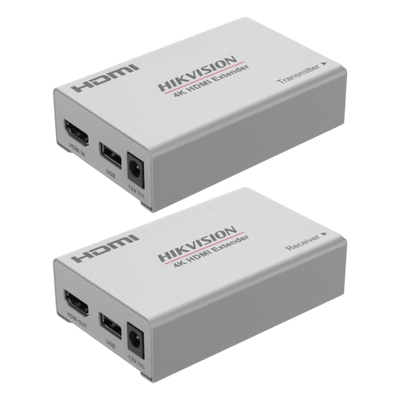 Kit Extensor de Video y Audio HDMI / 4K (3840×2160) a 60 Hz / Hasta 120 m (393.7 ft) con Cat 6 / Cero Latencia / Plug-and-Play / Transmisor y Receptor