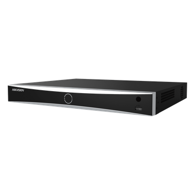 [AcuSeek] NVR 12 Megapixel (4K) / 32 canales IP / 16 Puertos PoE+ / Recocimiento Facial / AcuSense (Evita Falsas Alarmas) / 2 Bahías de Disco Duro / HDMI en 4K / Alarmas I/O / 300 Metros PoE Modo Extendido