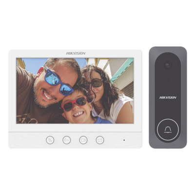 Kit de Videoportero TurboHD con Pantalla LCD a Color de 7″ / Frente de Calle para Exterior de Policarbonato / 720p (1 Megapíxel )130° de Visión (Gran Angular)