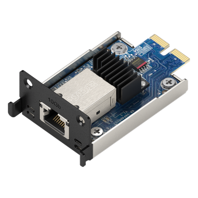 Adaptador de Ethernet E10G18-T1 | 10 Gbps / Compatible con PCIe 3.0 y 2.0 | Autonegociación de 4 u 8 Canales | Perfil Bajo y Altura Completa | Compatibilidad con Synology DSM 6.1.7 o Posterior.