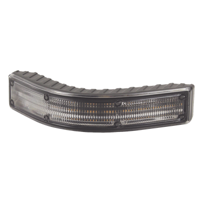 Luz direccional de esquina, 12 Led,12-24 Vcc, Lente transparente, ámbar/blanco