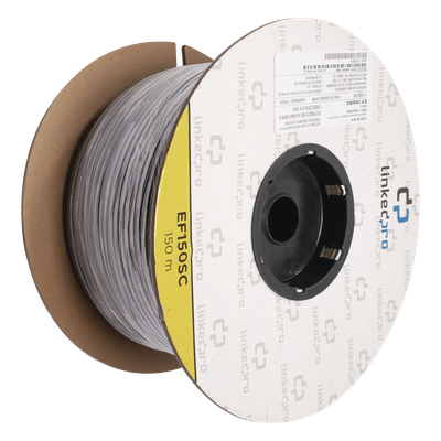 Carrete de Fibra Óptica Monomodo con Conectores SC-SC Duplex, Reforzada con Kevlar, de 150 Metros (492.13 Pies), Para Instalaciones Subterráneas por Tubería