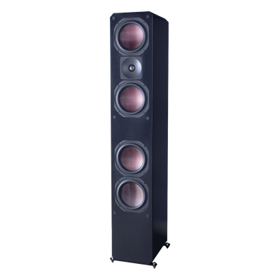 ELITE SERIES PREMIUM HOME THEATER 3 VIAS, 4 WOOFER DE FIBRA DE CARBONO 6.5″, 1 TWEETER DE TITANIO, COLOR NEGRO