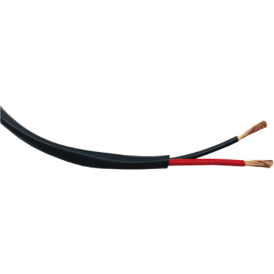 Bobina de 152 Metros (500 Pies) / 18AWG 2 Conductores / Cable Profesional de ALTA FIDELIDAD 100% Cobre / Exterior / Direct Burial / Color Negro / Para Aplicaciones de Audio, Control de Acceso y Automatización