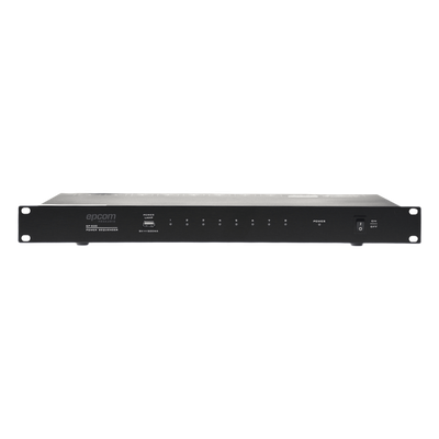 Secuenciador de Potencia | 8 Salidas | Delay de activación de 1 segundo | Recomendado para rack de amplificación, Videowall, o equipos de alta potencia.