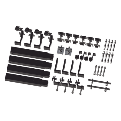 Caja de accesorios de aluminio negro anodizado para montaje VEKTOR8BLK , arreglo 1X4 para techo