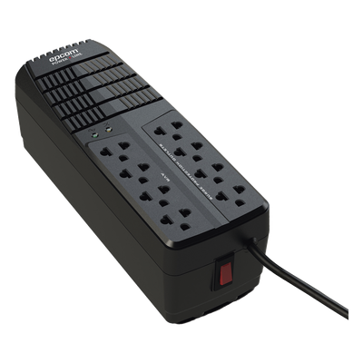 Regulador de Voltaje 1000 VA-500 W / 4 Contactos con AVR / 4 Contactos con Supresor de Picos / Protección RJ11