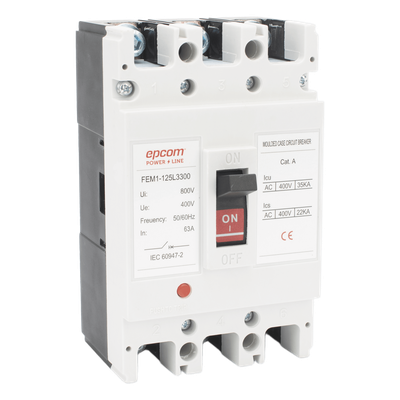 Protección Térmica/ Interruptor 3P, 100A,  Corriente Alterna  690 V CA Trifásica.