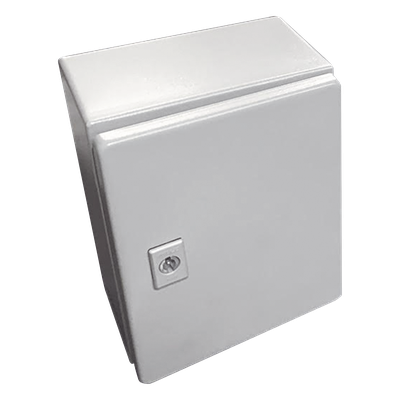 Gabinete de Acero, Nema 4 -IP 66 de 50 x 70 x 25 cm con Platina y certificado UL.