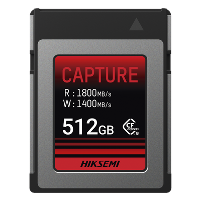 Memoria CFexpress Tipo B / 512 GB / 1800 MB/s Lectura / 1700 MB/s Escritura / Video 8K / PCIe Gen 3×2