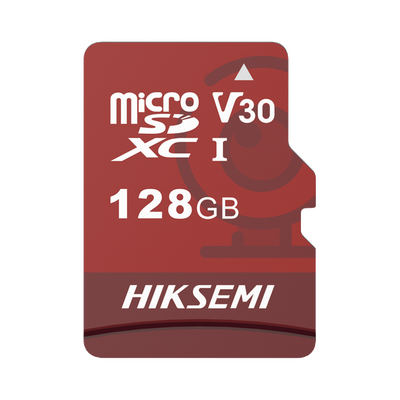 MicroSD HIKSEMI NEO Plus / 128 GB / 95 MB/s Lectura / 50 MB/s Escritura / Clase 10 U3 / TLC NAND / Especializada Para Videovigilancia 24/7