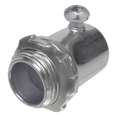 Conector de 1/2″ (13 mm) para Pared Delgada con Tornillo.