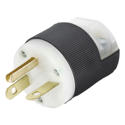 Clavija Entrada Recta/ 20 A 250 V CA/ 2 Polos 3 Hilos/ Nema 6-20 P/Grado Comercial – Industrial.