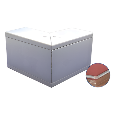 Esquinero exterior de Aluminio, para canaleta INKA140 (8510-80001)