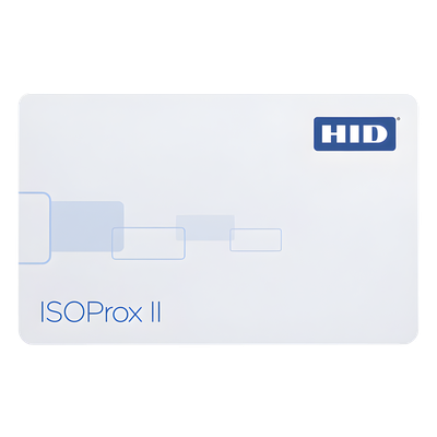 Tarjeta de Proximidad ISOProx II HID (Delgada) (1386LGGMV) Perforada Verticalmente / Garantía de por Vida / 1586/ 1386