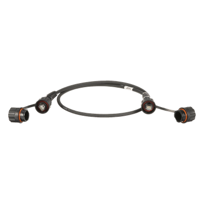 Patch Cord Cat6A IndustrialNet, Blindado S/FTP, Con Plug Industrial y Tapa en Cada Extremo, 3 Metros (9.84 Pies)