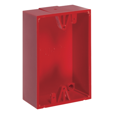 Caja trasera de montaje color rojo para estaciones de parada STOPPER
