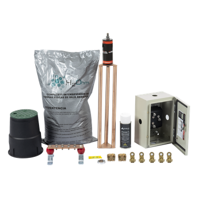 Kit de Tierra Física modelo TG100K con Electrodo Magnetoactivo 67 x 17 cm, capacidad Max: 100 AMP