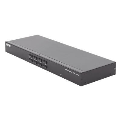 Switch Para Monitor KVM de 8 Puertos VGA, Permite el Acceso y Controla Hasta 8 Computadoras Desde Una Sola Consola (Teclado, Ratón y Monitor).