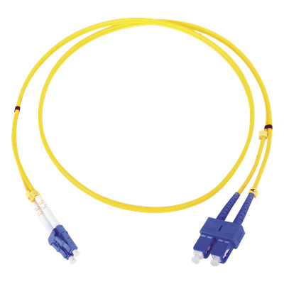 Jumper de Fibra Óptica Monomodo LC/SC Duplex de 1 Metro (3.28 Pies)