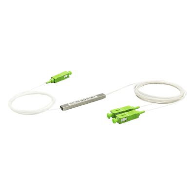 Splitter (Divisor Óptico) tipo PLC, de 1×2, conectores SC/APC