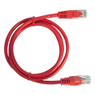 Cable de Parcheo UTP Cat6 – 2 Metros (6.56 Pies) – Rojo
