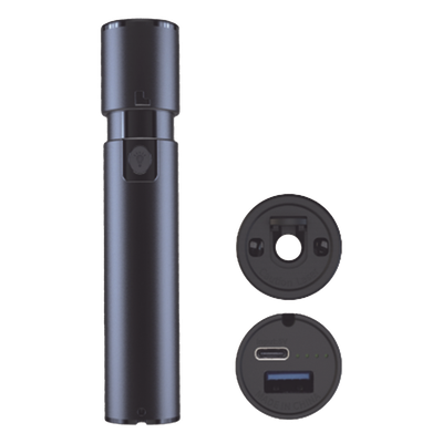 Localizador Visual de Fallos (VFL) / Para Conectores SC, FC, ST / Hasta 8-10 km de Distancia / Recargable por Puerto USB