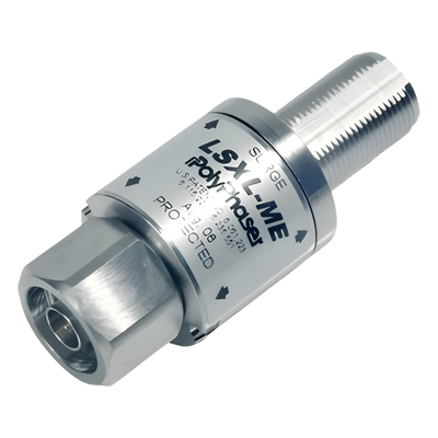Protector Coaxial RF con Filtro / 1.8-3.8 GHz + 4.2-6.0 GHz / N Macho / Bloqueo DC / IP65