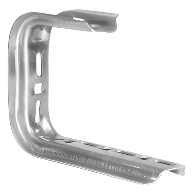 Ménsula omega tipo C inteligente, 115 x 195mm, con acabado Electro Zinc