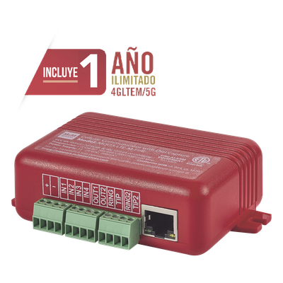 COMUNICADOR DUAL Universal para PANELES DE INCENDIO 4GLTEM – 1 Año de Servicio – Eventos a CMS
