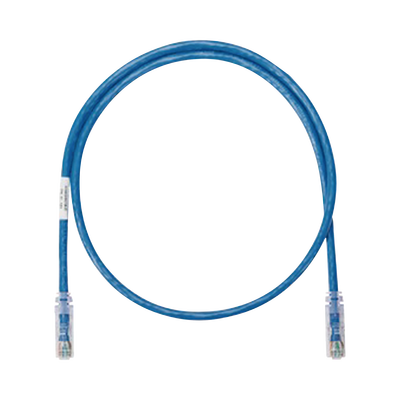 Cable de Parcheo UTP Categoría 5e, con Plug Modular en Cada Extremo – 0.3 Metros (1 Pie) – Azul