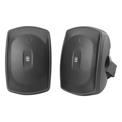 Altavoz de Montaje en Superficie de 2 vias, Woofer 5 in, Tweeter 0.5 in, Semi-Exterior, 6 ohms, Par Color Negro