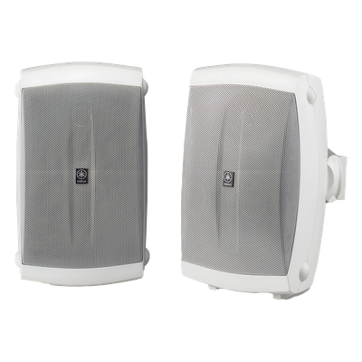 Altavoces de Montaje en Superficie de 2 vias | Woofer 5 in, Tweeter 0.5 in | Semi-Exterior, 6 ohms | Par Color Blanco