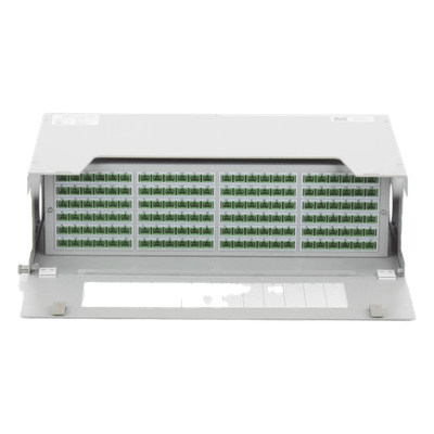 Distribuidor de Fibra Óptica para 144 Empalmes, con 144 Acopladores SC/APC y 144 Pigtails, 19, 5 UR