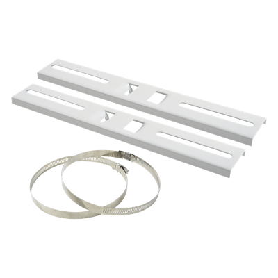 Montaje de Metal para Poste Universal para Gabinetes de Ancho Hasta 30 cm.