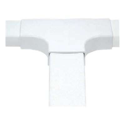 Sección en «T» color blanco de PVC auto extinguible, para canaleta PT48 (6140-01002)
