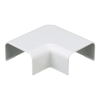 Conexión en ángulo recto «L», para uso con canaleta LD10, material ABS, Color Blanco