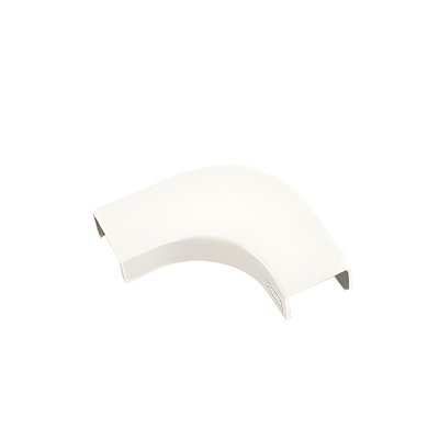 Curva de radio controlado, para uso con canaleta LD10, material ABS, Color Blanco